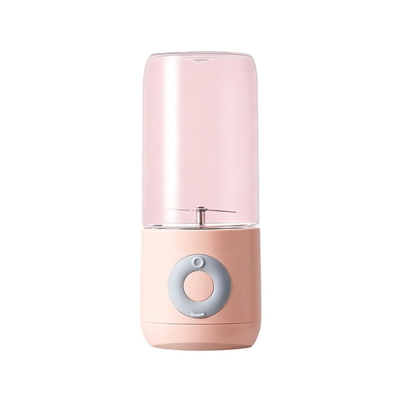 Portable Electric Juicer, Fresh Juice Blender, 500ml Rechargeable Juice Cup – USB Cordless, One-Touch, Self-Cleaning Portable Juicer for Travel or Home, Bazaar Pink