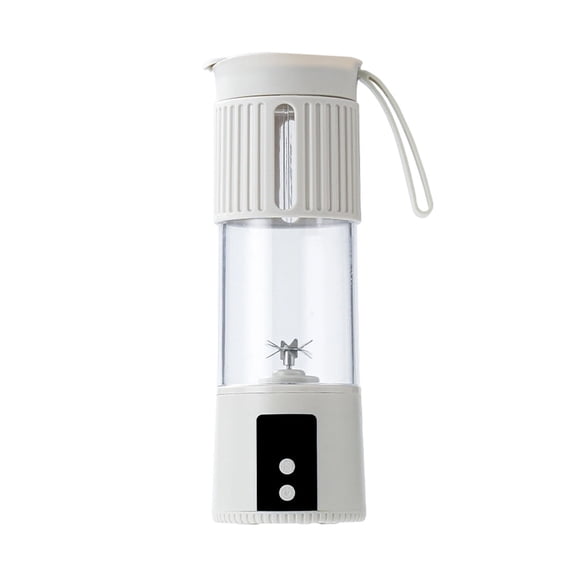 Portable Electric Juicer, Compact Glass and Plastic Design, Personal Size, Small Blender for Shakes and Smoothies with 12 Blade for Kitchen, Home, Travel