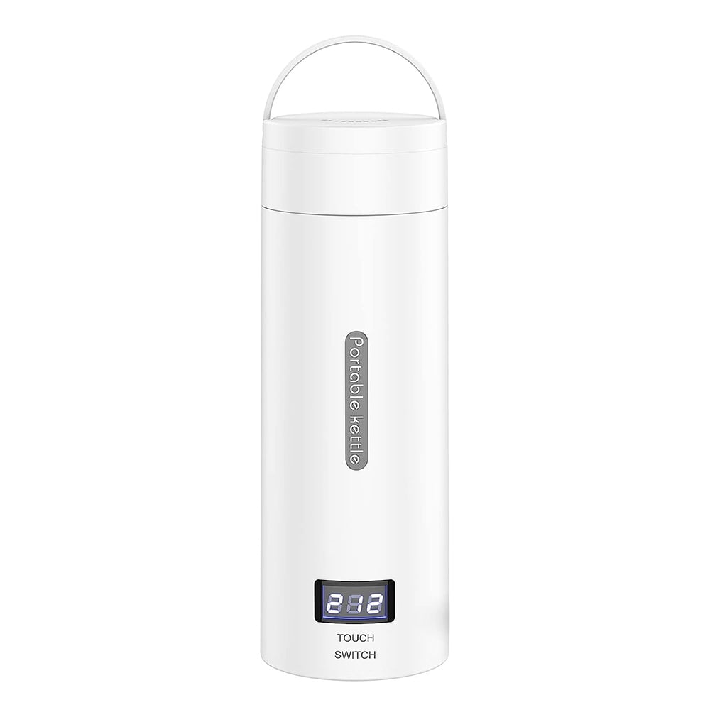 Portable Electric Kettle For Travel Stainless Steel Mini Kettle Electric Water Bottle Thermal Cup For Tea Coffee Boil Hot Water