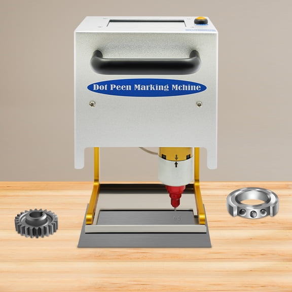 Portable Electric Marking Machine with Touchscreen  300W HighPrecision Dot Peen Metal Engraver, Automatic Serial Numbering & Software, Compact Industrial Marking Tool for Metal, Steel & Parts