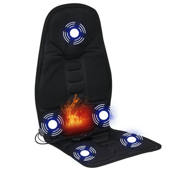 Portable Electric Massager 8 Mode 3 Intensity Car/Home Chair Seat Cushion Full Body Electric Vibration Heat Kneading Rolling Vibration Massager