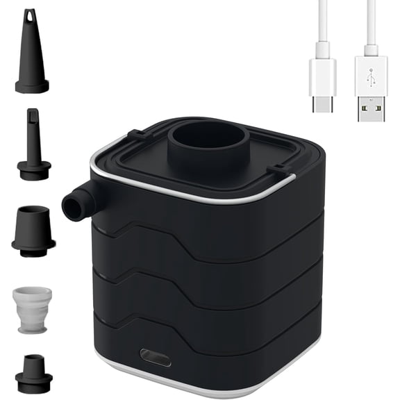 Portable-Electric-Mini-Air-Pump for Inflatables, Swimming Rings, Sleeping Pads, Vacuum Bags, Mattress, Camping Fire & Outsides Lightinge