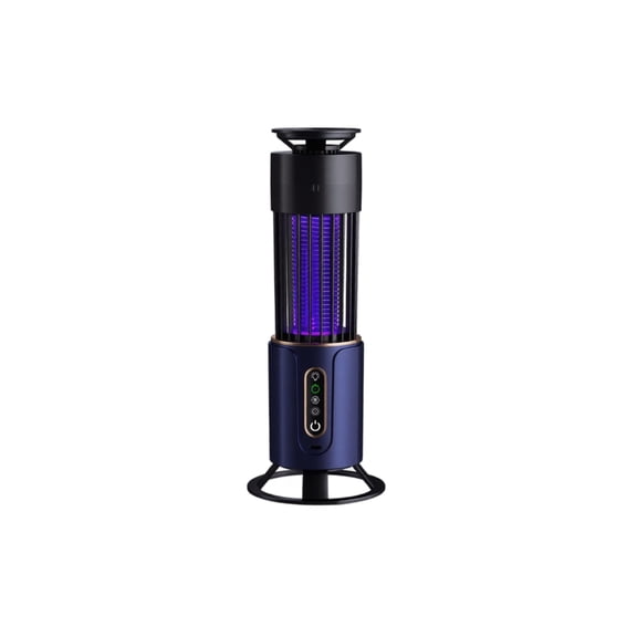 Portable Electric Mosquito Zapper, Rechargeable Bug Zapper, Durable Purple Light Flying Insect, Indoor Outdoor, for Camping Home Patio, Blue, 1 Pack