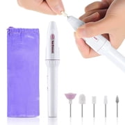 Portable Electric Nail Art Buffer Drill Multi-Function Fingernail Manicure Grinder Kit Toe Polisher Pedicure Machine for Home Salon 5 in 1 Set