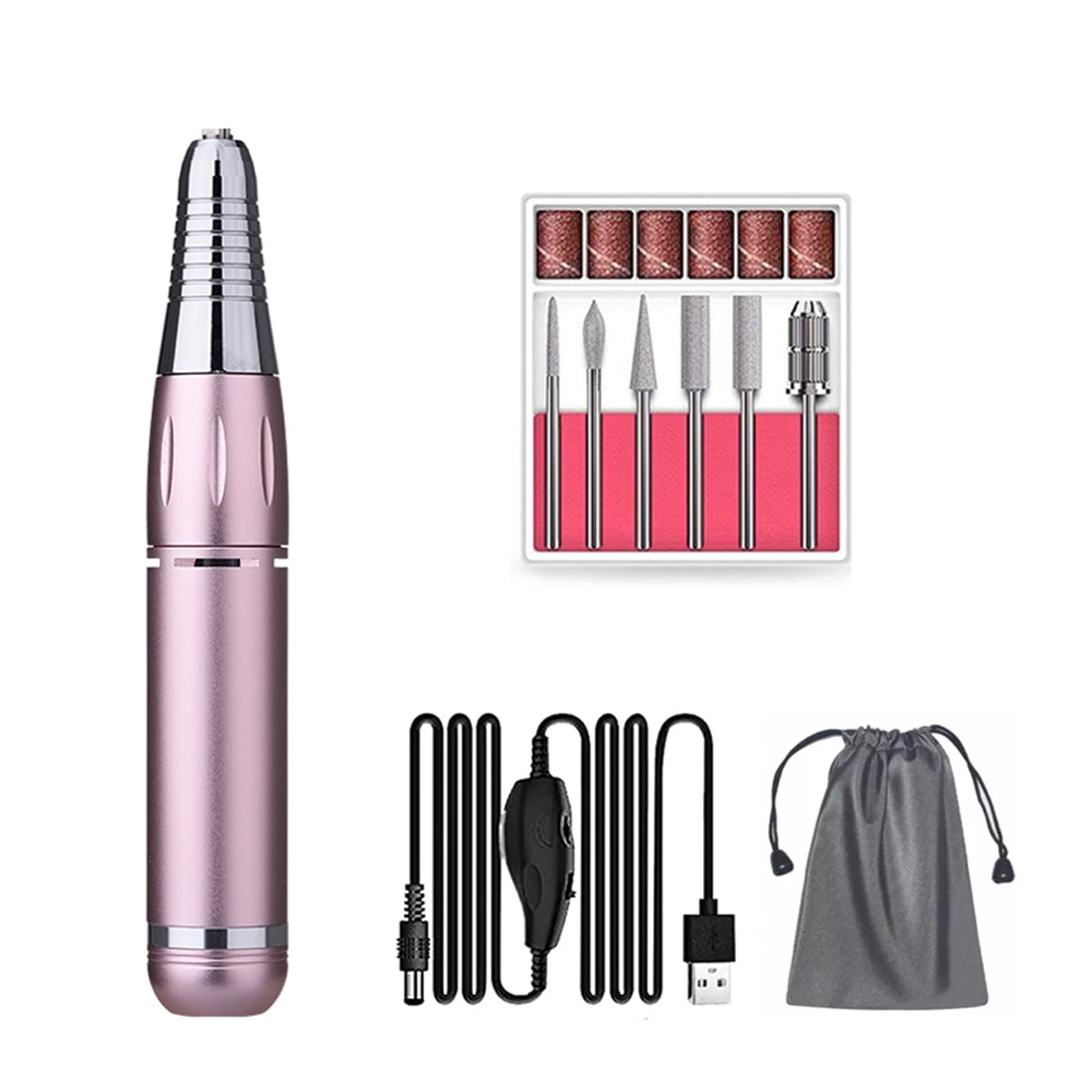 Portable Electric Nail Drill For Acrylic Nails, 35000RPM Nail File Manicure Pedicure Polishing, Nail Art Equipment Nail Salon Tool ,Low Noise