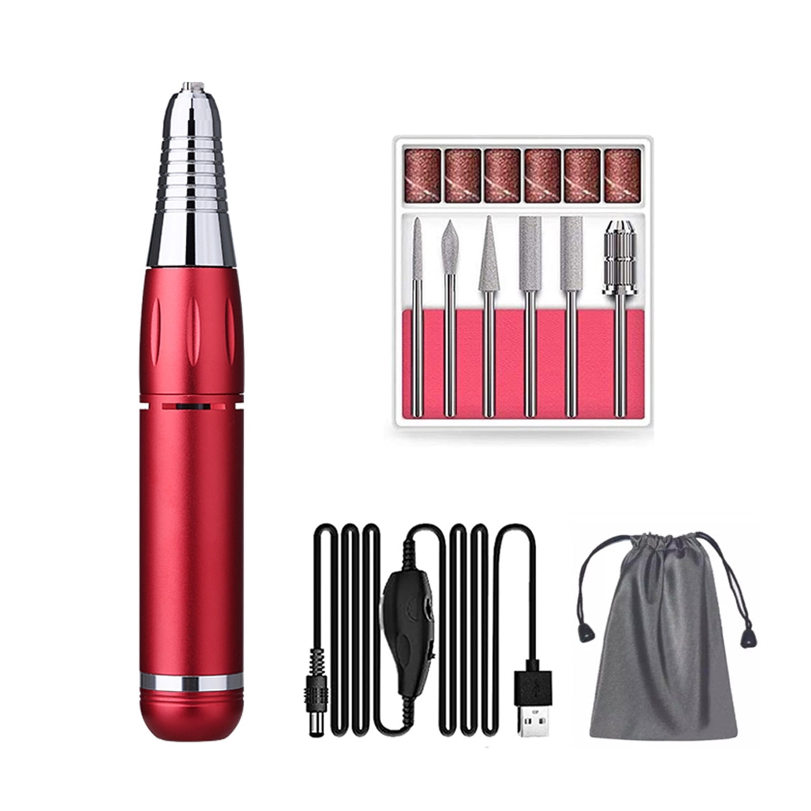 Portable Electric Nail Drill For Acrylic Nails, 35000RPM Nail File Manicure Pedicure Polishing, Nail Art Equipment Nail Salon Tool ,Low Noise