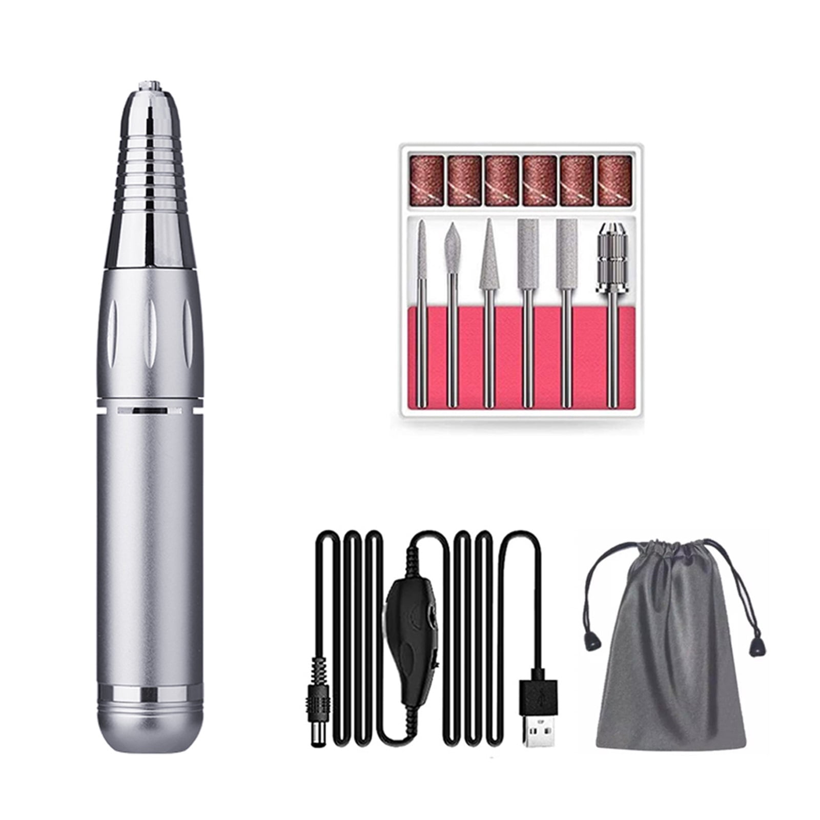 Portable Electric Nail Drill For Acrylic Nails, 35000RPM Nail File Manicure Pedicure Polishing, Nail Art Equipment Nail Salon Tool ,Low Noise