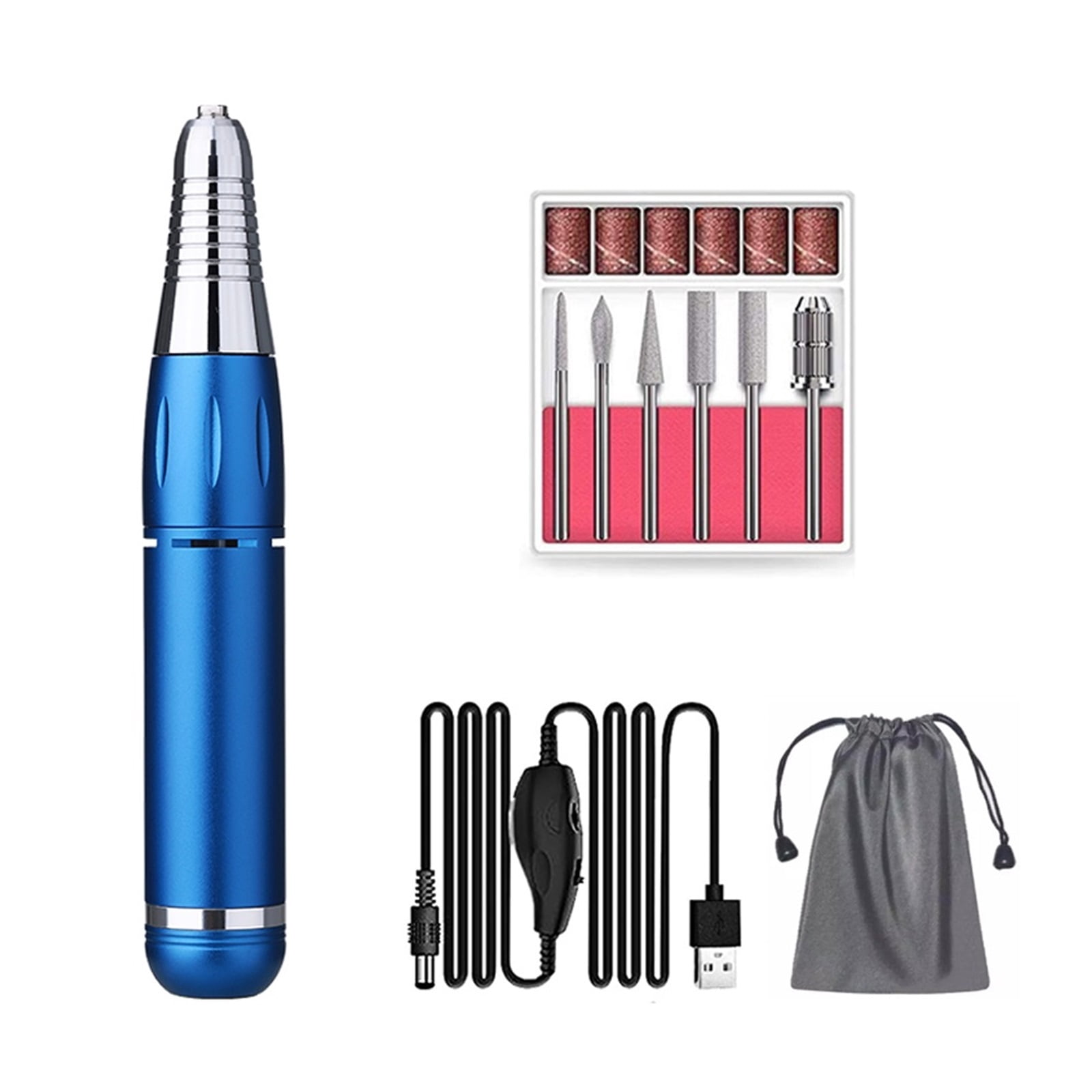 Portable Electric Nail Drill For Acrylic Nails, 35000RPM Nail File Manicure Pedicure Polishing, Nail Art Equipment Nail Salon Tool ,Low Noise