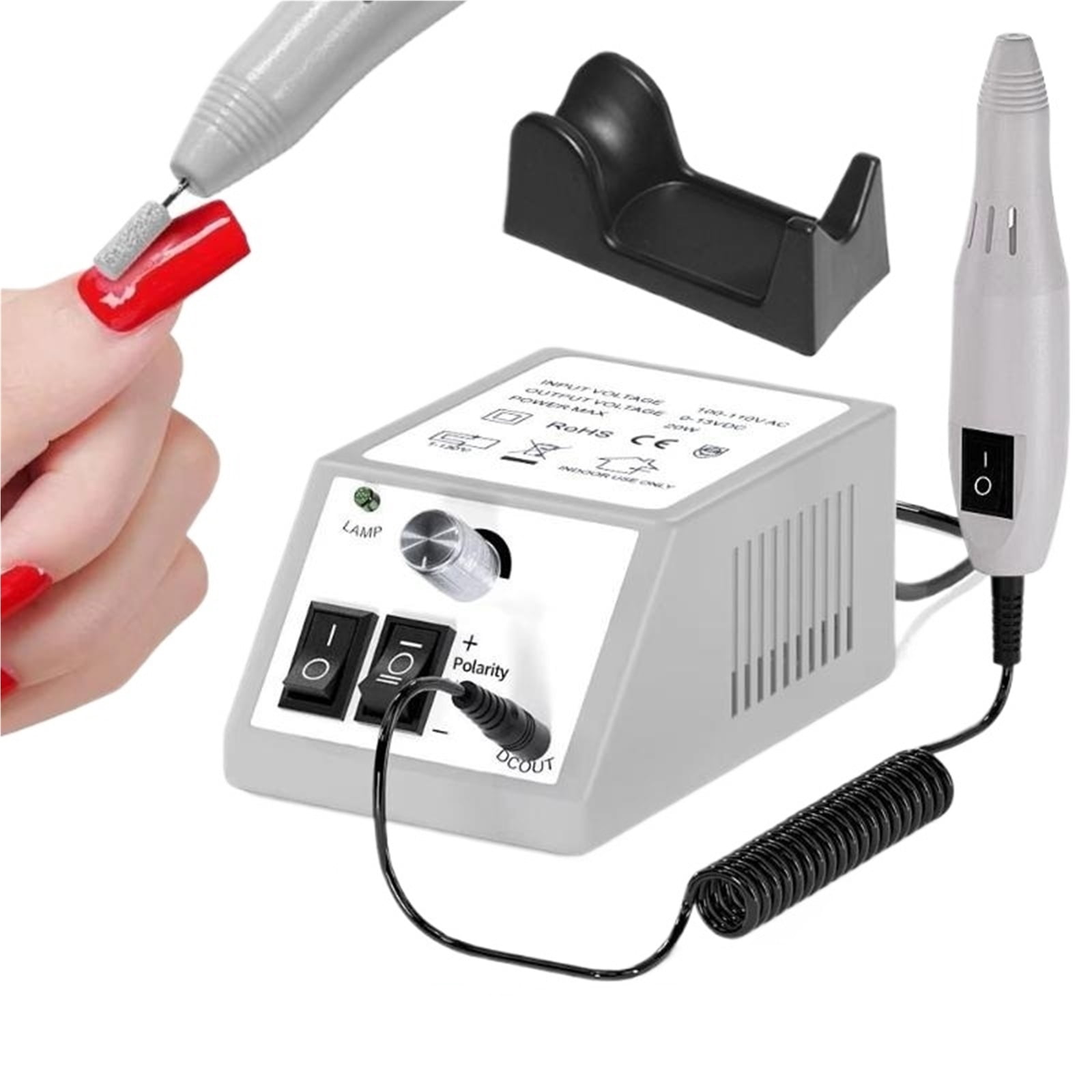 Portable Electric Nail Drill Machine Kit For Manicure Pedicure Gel Polish Removal Professional Salon Equipment With Polishing He