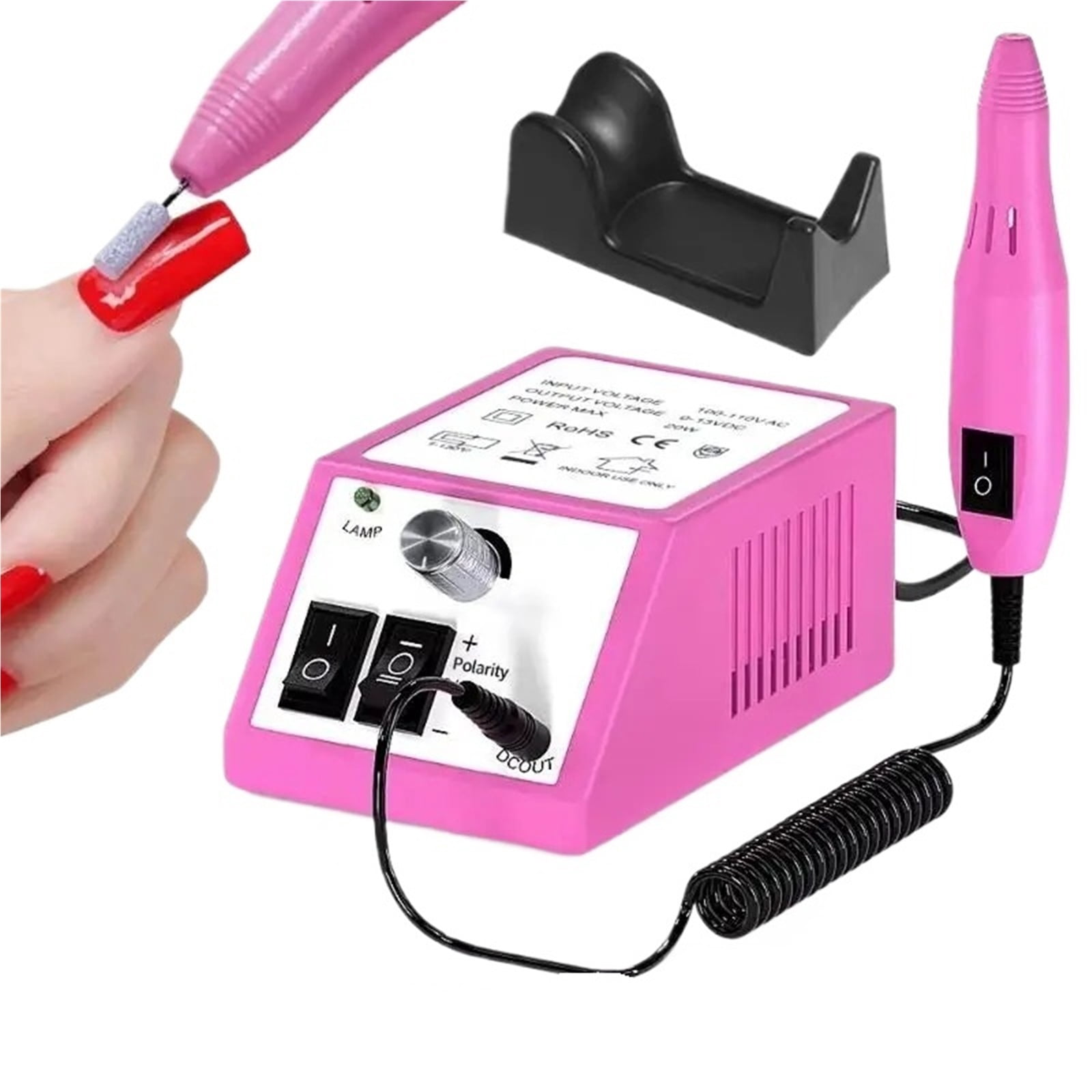 Portable Electric Nail Drill Machine Kit For Manicure Pedicure Gel Polish Removal Professional Salon Equipment With Polishing He