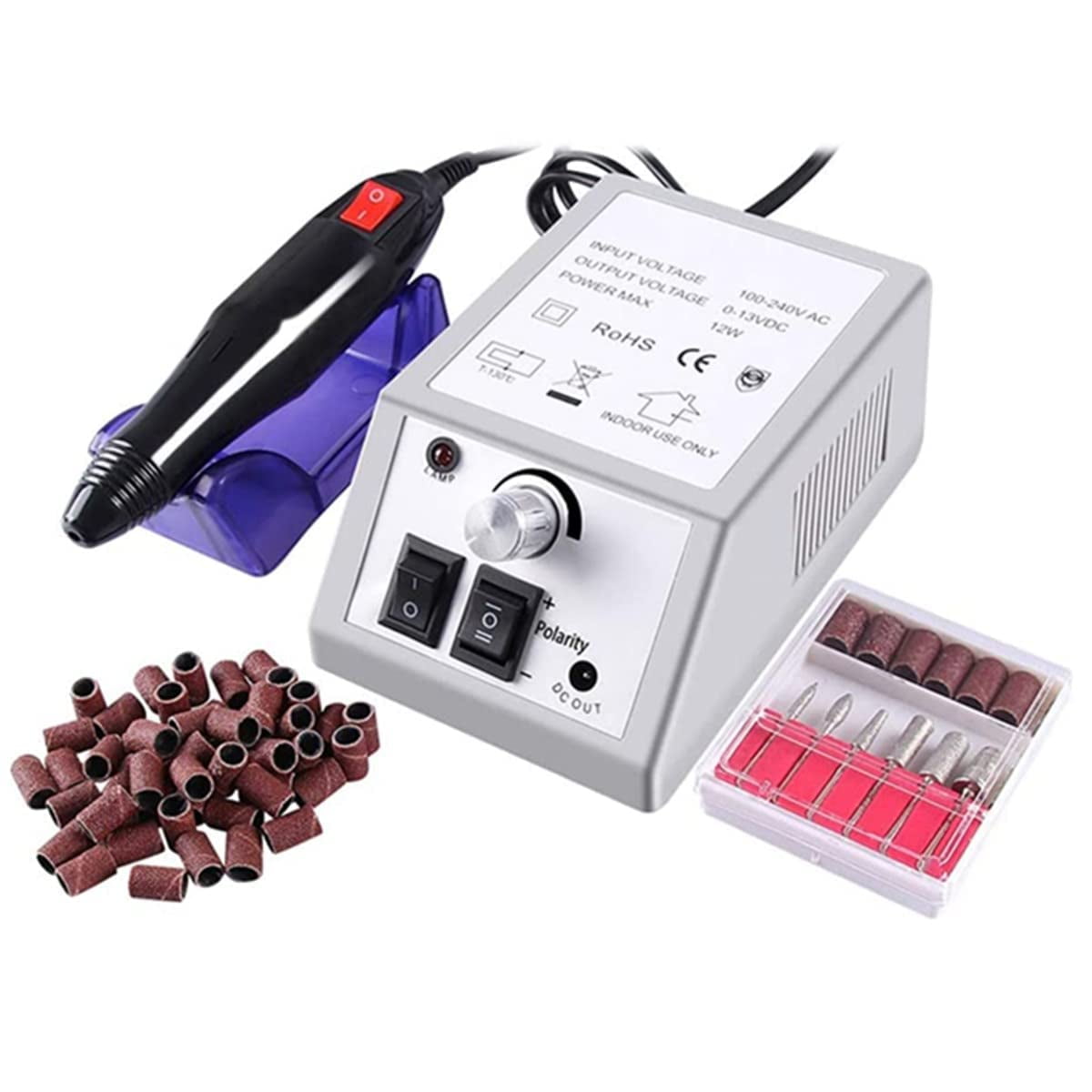 Portable Electric Nail Drill Machine Nail File Drill Set for Acrylic Nails, Gel Nails, Nail Polisher Set Glaze Nail Drill Manicure Pedicure