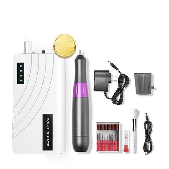 Portable Electric Nail Drill, Professional 35000RPM Rechargeable Nail Drill For Acrylic Gel Polish Removing ,Lightweight and Portable