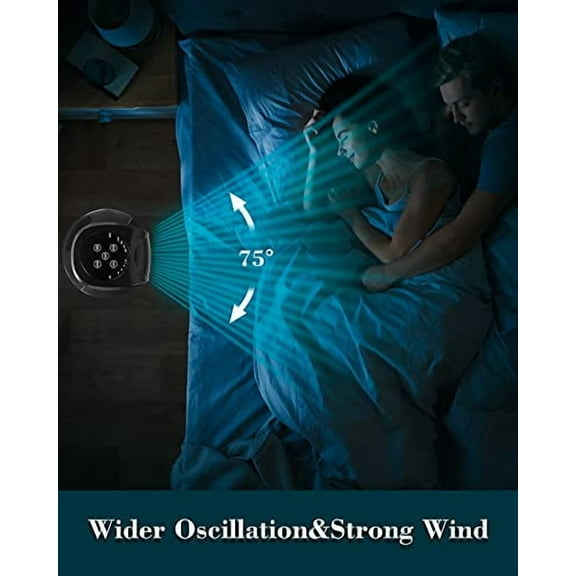 Portable Electric Oscillating Standing Floor Fan for Bedroom with Remote, 3 Wind Speeds 3 Modes, Quiet Cooling for Office,Home, Tower Fan 30" Black