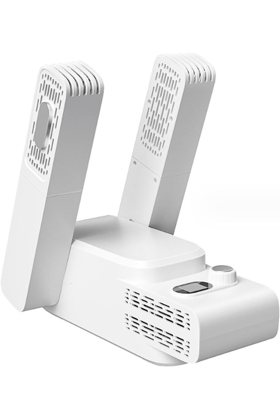 Portable Electric Shoe and Boot Dryer with Automatic Timer, Adjustable Air Outlet, and Foldable Drying Rack for Home Use