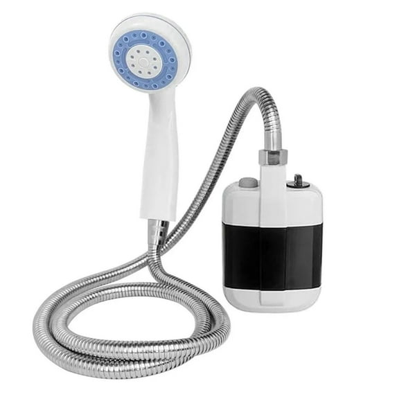 Portable Electric Shower Head with Adjustable Temperature, Instant Heating, Handheld Design, 1.5m Hose, Easy Installation for Home, RV, Outdoor, and Camping Use