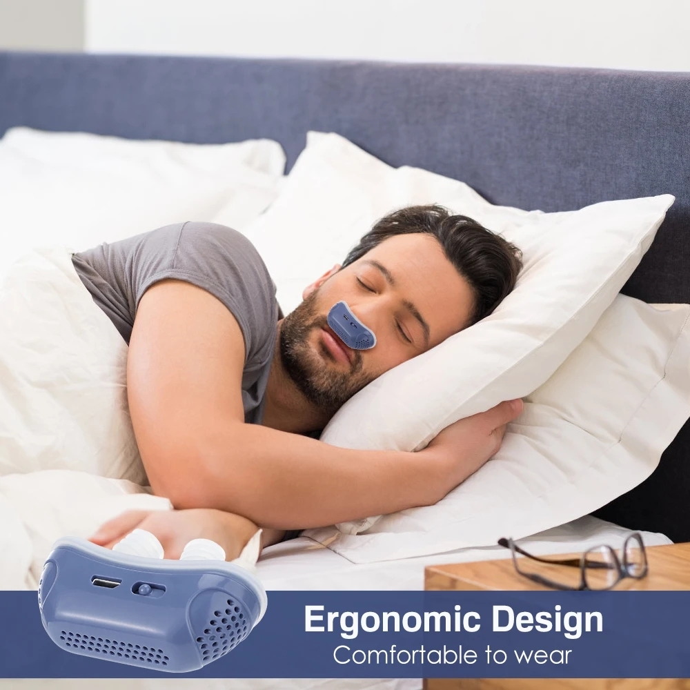 Portable Electric Snoring Stopper Silicone Nose Stopper Snoring Tool ...