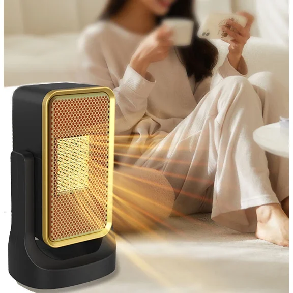 Portable Electric Space Heater Ceramic Hot Air Fan Desktop Indoor Room Office