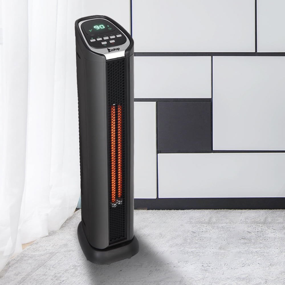 Portable Electric Space Heater, Tower Infrared Space Heaters with Timer