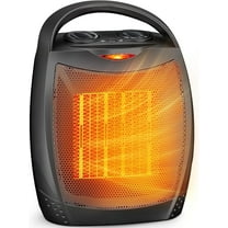Portable Electric Space Heater with Thermostat, 1500W/750W Safe and Quiet Ceramic Heater Fan, Heat Up 200 Square Feet for Office Room Desk Indoor Use