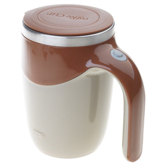 Portable Electric Stirring Cup for Beverage Mixing Stainless Steel Coffee Mug