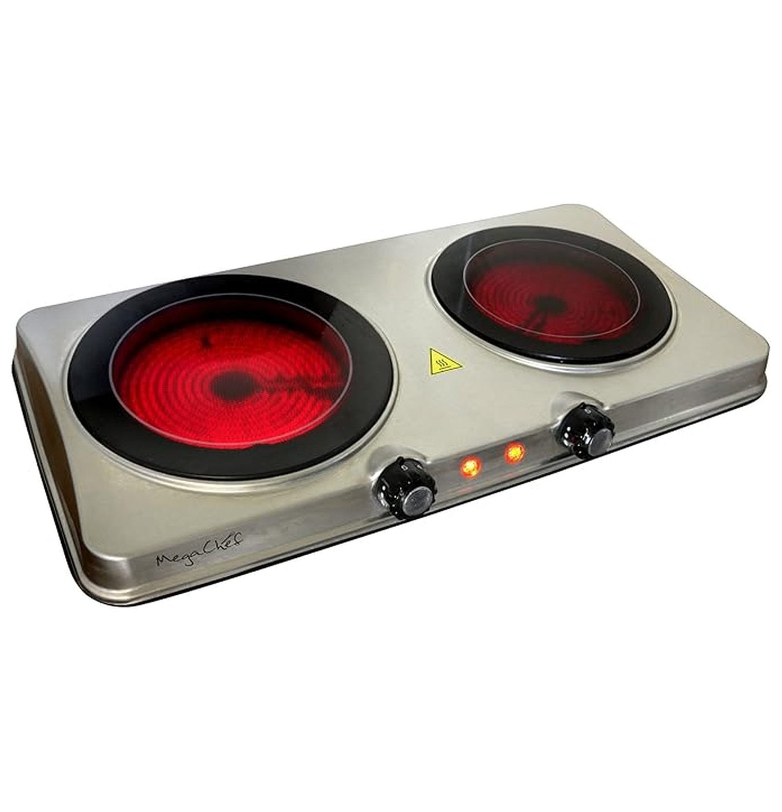 Portable Electric Stove Dual Burner Cooktop - Infrared Ceramic Range, Lightweight Travel Kitchen, Indoor/Outdoor Cooking, Compact & Heavy Duty
