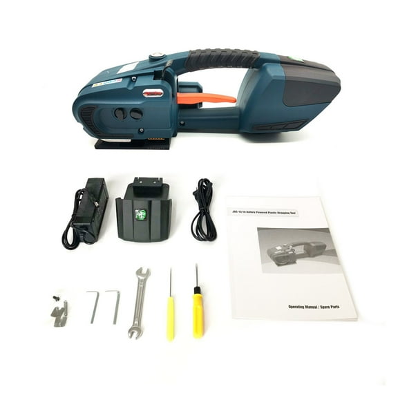 Portable Electric Strapping Machine With 2 Batteries JDC 13mm To 16mm Automatic Packaging Tool For PET PP Belt ,Security