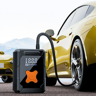 Portable Air Compressor For Car Tires - 150PSI Cordless, Rechargeable, With Digital Display & Auto Stop