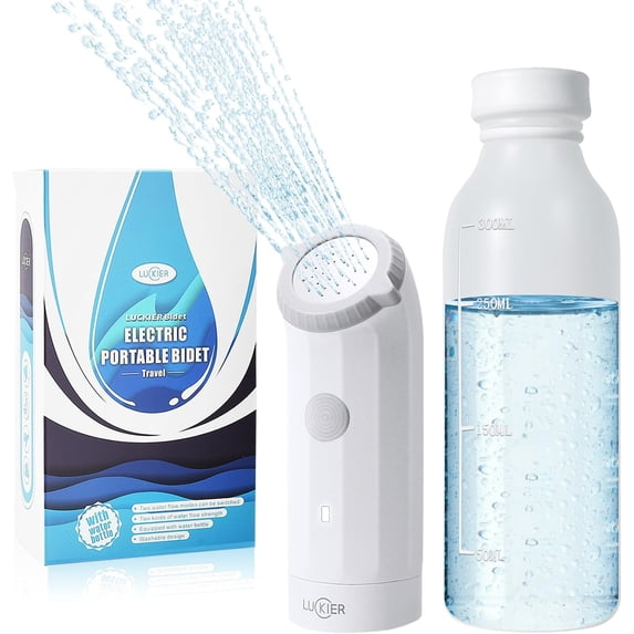 Portable Electric Travel Bidet for women 2 Spray Modes,USB Rechargeable, Electric Mini Bidet Pressure Adjustable for Camping, Desert Trips, Airplanes, Trains & Personal Hygiene