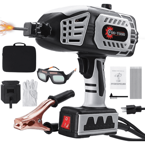 Portable Electric Welding Machine, 110V 120A Welder Machine Handheld with IGBT Inverter 6 Variable Current Adjustment,Professional Use, for 3/32"-1/8" Welding Rods