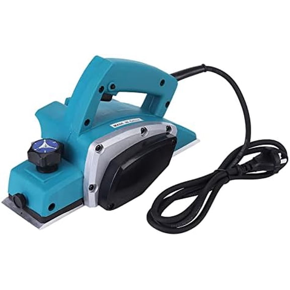 Portable Electric Wood Planer, Handheld Power Tool for Furniture with Contoured Handle, Aluminum Bottom Plate, Self Locking Switch$$