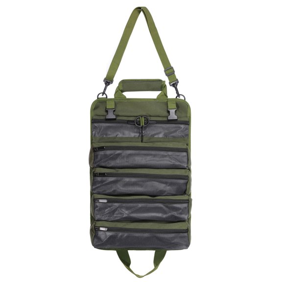 Portable Electrician Roll-Up Tool Bag, Lightweight Fabric & Adjustable Compartments For Workshop Repairs