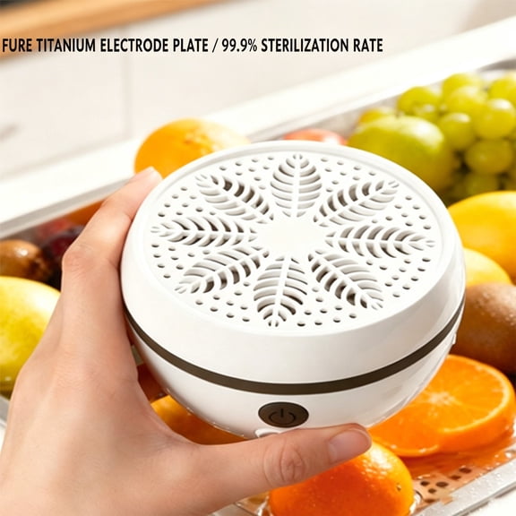 Portable Electrolytic Fruit and Vegetable Purifier, 3600mAh USB Rechargeable Household Food Cleaning Machine for Produce Washing