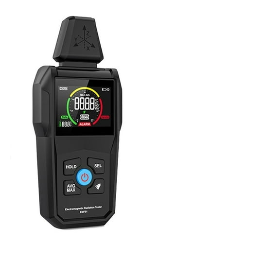Portable Electromagnetic Radiation Detector Temperature / Electric Field / Magnetic Field Radiation Detector Digital EMF Mete ,Precise Measurement