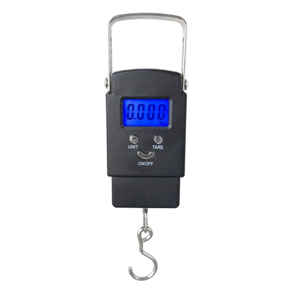 Portable Electronic Balance Scale Digital Fish Hook Hanging Scale LCD Display 110lb/50kg Auto-power-off for Hosuehold