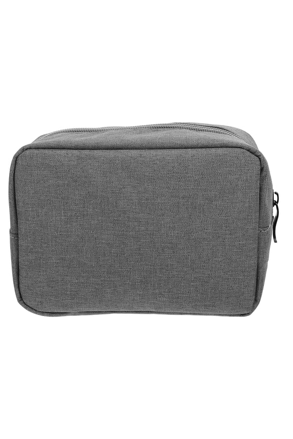 Electronic Organizer Bag in Grey Oxford Cloth for Storage with Smooth Zipper and Wide Applications 7.5 x 4.5 inches