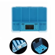 Portable Electronic Pill Box, Electronic Pill Dispenser For Travel, Day Pill Case With Alarm Reminder, Rechargeable, Large Capacity Medicine Organizer For Vitamins, Supplements