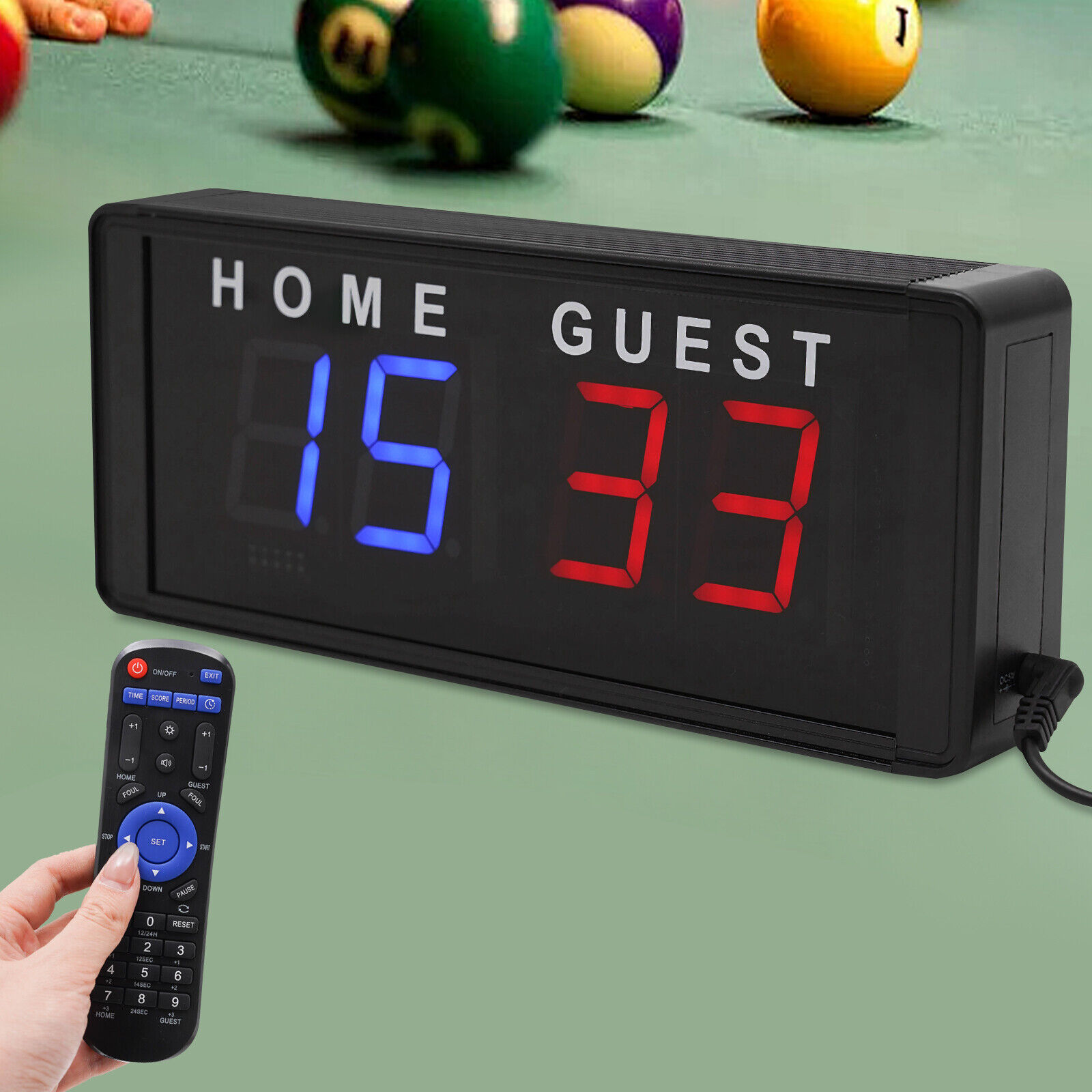 Portable Electronic Scoreboard Tabletop Scoreboard LED Display For