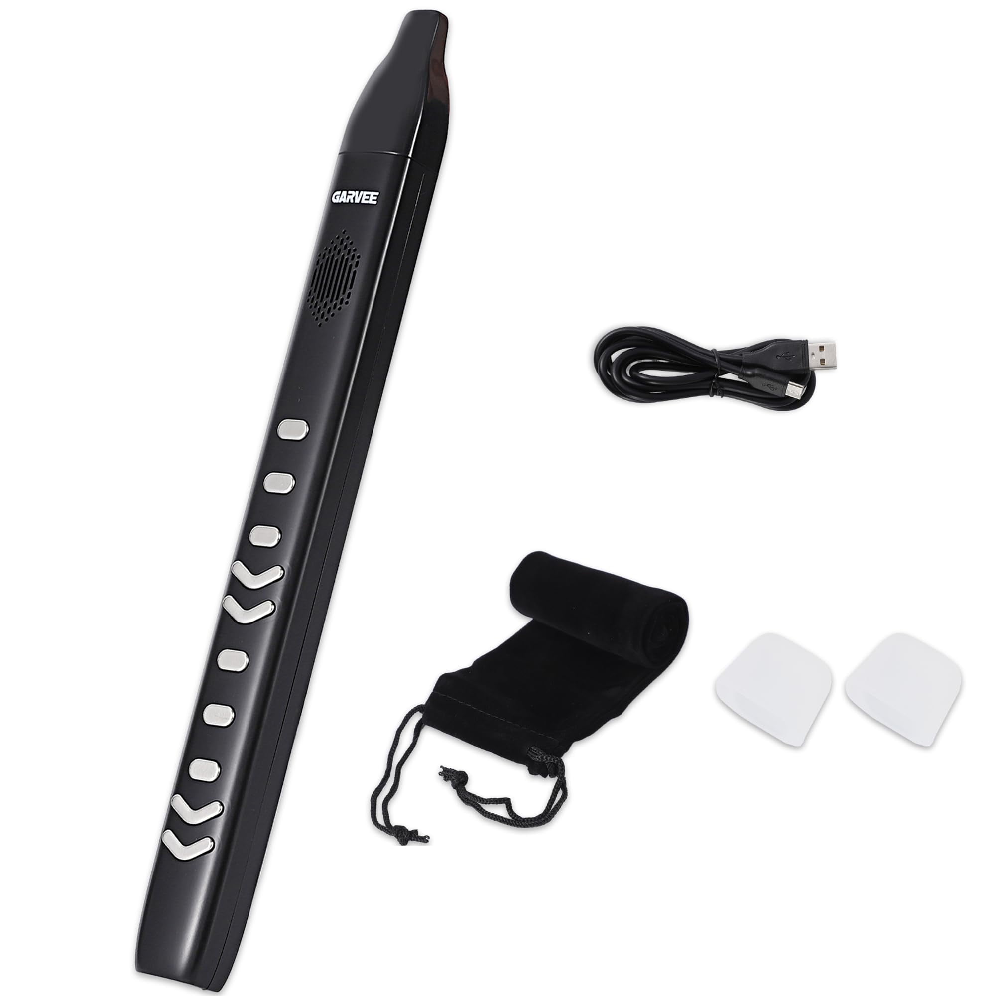 Portable Electronic Wind Instrument, Digital Wind Instrument with 10 Built-in Tones, 2 Fingering Modes, Electric Saxophone with Rechargeable Battery & MIDI for Beginners Adults