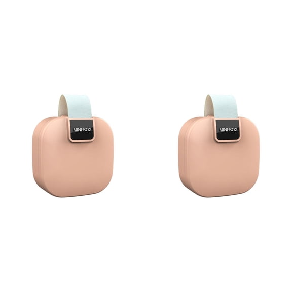 Portable Electronics Organizer Travel Case,Mini Data Cable Storage Box,Multifunctional Charging Cable Holder with Compact Design,Daily Trips,2PCS