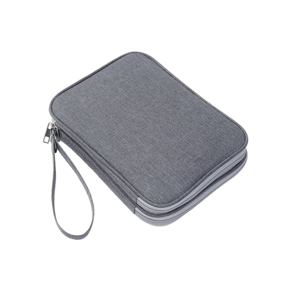 Portable Electronics Organizers Bag Featuring Double Layer For Cable Chargers PowerBanks With Waterproof Materials