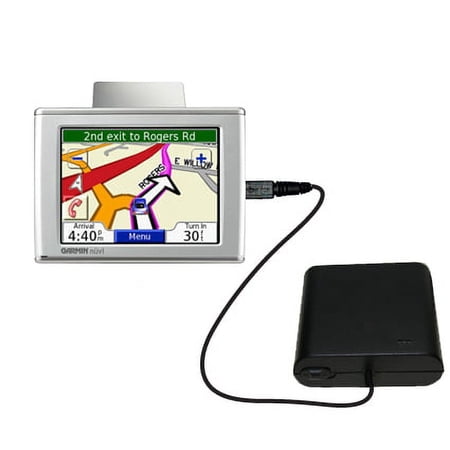 Portable Emergency AA Battery Charger Extender suitable for the Garmin Nuvi 310 310T - with Gomadic Brand TipExchange Technology