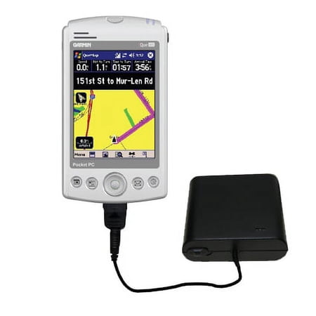 Portable Emergency AA Battery Charger Extender suitable for the Garmin iQue M4 - with Gomadic Brand TipExchange Technology