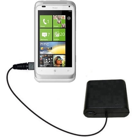 Portable Emergency AA Battery Charger Extender suitable for the HTC Radar - with Gomadic Brand TipExchange Technology