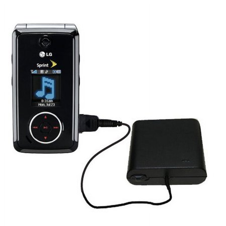 Portable Emergency AA Battery Charger Extender suitable for the LG LX570 / LX-570 - with Gomadic Brand TipExchange Technology