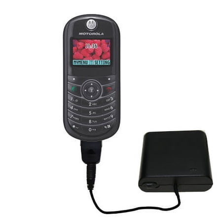 Portable Emergency AA Battery Charger Extender suitable for the Motorola C139 - with Gomadic Brand TipExchange Technology