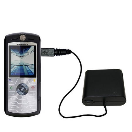 Portable Emergency AA Battery Charger Extender suitable for the Motorola SLVR L7 L7C L9 - with Gomadic Brand TipExchange Technology