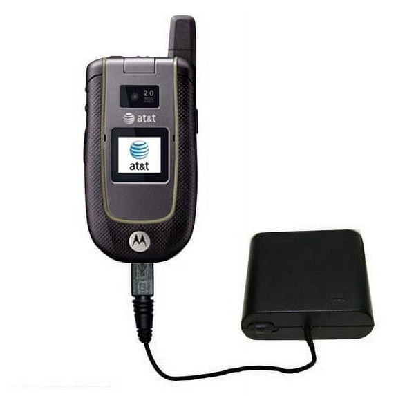 Portable Emergency AA Battery Charger Extender suitable for the Motorola Tundra VA76r - with Gomadic Brand TipExchange Technology
