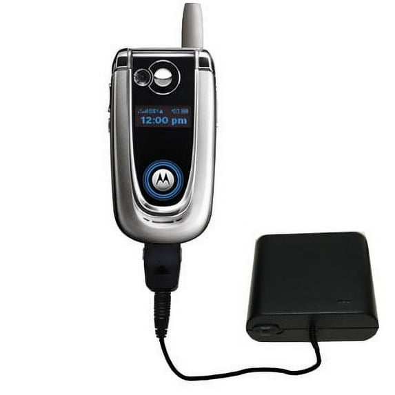 Portable Emergency AA Battery Charger Extender suitable for the Motorola V600 - with Gomadic Brand TipExchange Technology