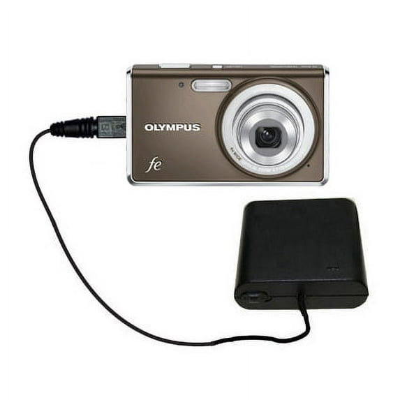 Portable Emergency AA Battery Charger Extender suitable for the Olympus FE-4030 Digital Camera - with Gomadic Brand TipExchange Technology