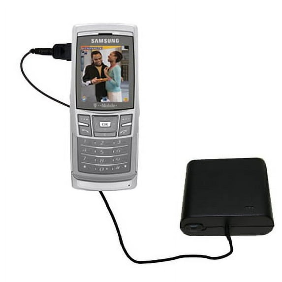 Portable Emergency AA Battery Charger Extender suitable for the Samsung T629 - with Gomadic Brand TipExchange Technology